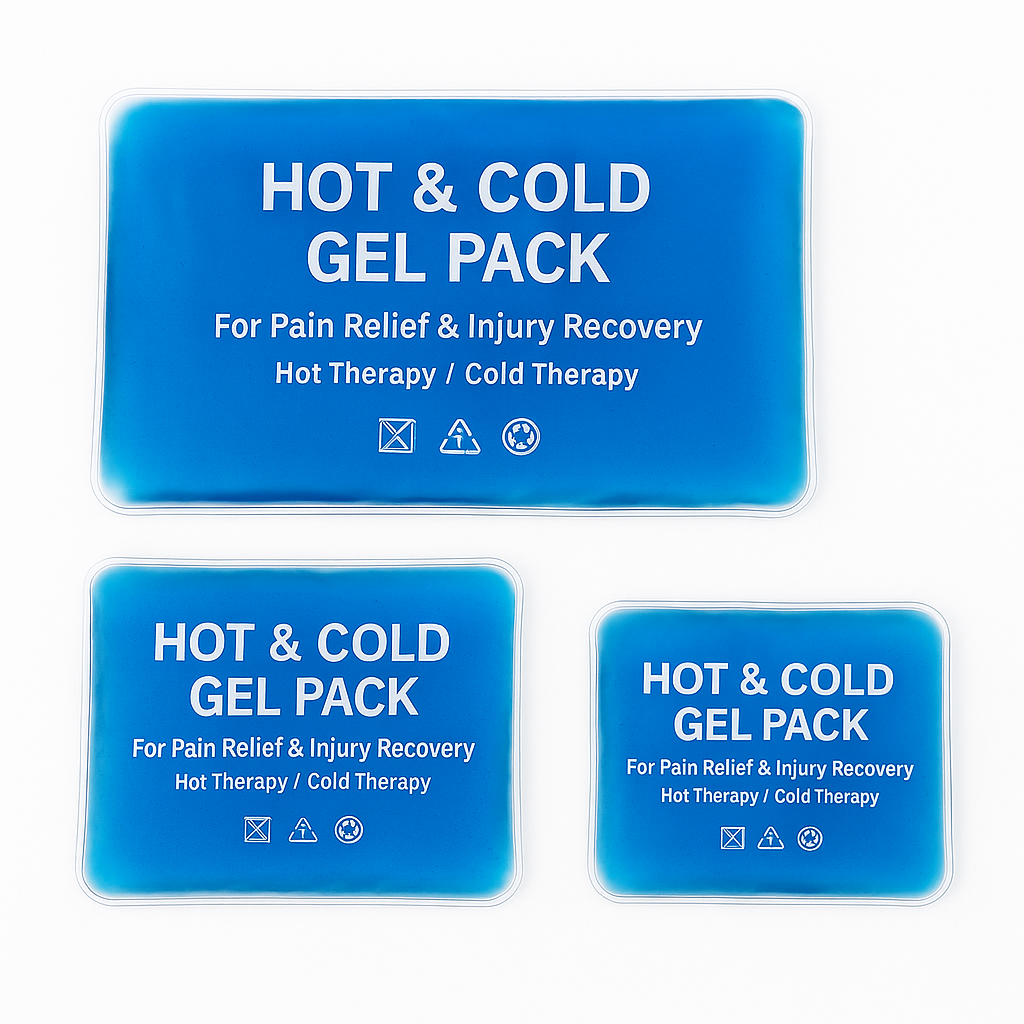Hot & Cold Gel Pack Set β Pack of 3 (Small, Medium, Large) for Pain Relief & Injury Recovery