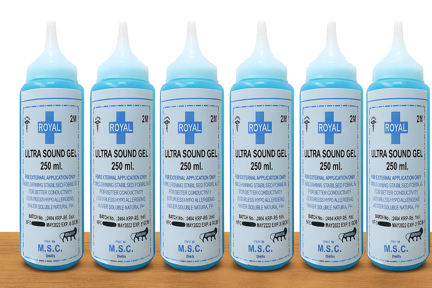 Ultrasound Gel – Non-Sticky, Hypoallergenic & Water-Soluble, (250 ml)