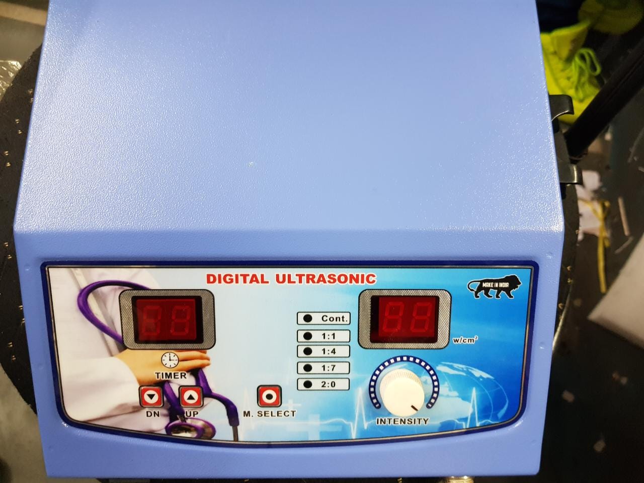 Digital Ultrasound Therapy Machine(Blue body) – Advanced Pain Relief & Tissue Healing