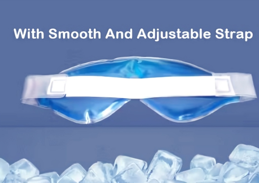 Cooling Gel Eye Mask – Soothing Relief for Tired Eyes & Puffy Skin For Men & Women - Light Blue