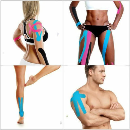 Kinesiology Tape – Elastic Therapeutic Tape for Muscle & Joint Support 5x5 cm Roll
