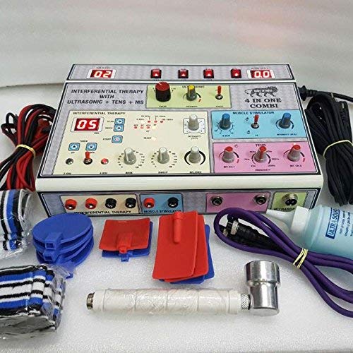 4-in-1 Electrotherapy Machine (Manual) – IFT, TENS, Muscle Stimulator & Ultrasound Therapy
