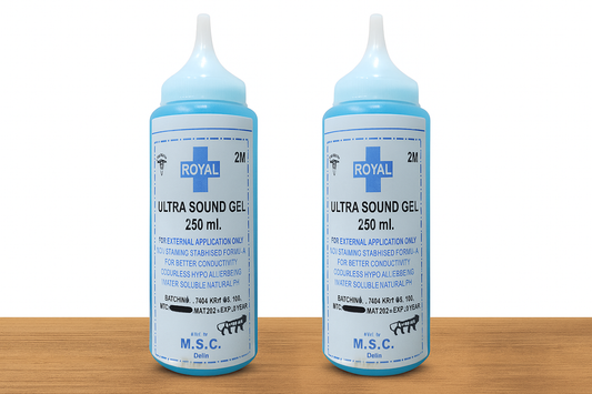 Ultrasound Gel – Non-Sticky, Hypoallergenic & Water-Soluble, (250 ml)