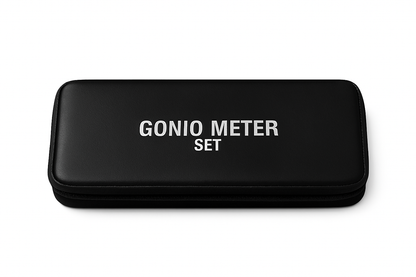 Complete Goniometer Set with Reflex Hammer & Inch Tape – Finger, Half & 360° Goniometers