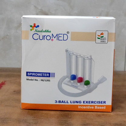 CuroMED Spirometer for Lung Exercise & Respiratory Training