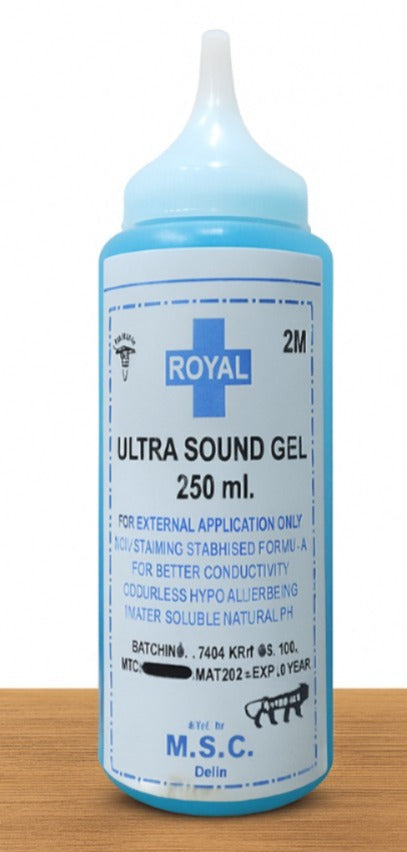 Ultrasound Gel – Non-Sticky, Hypoallergenic & Water-Soluble, (250 ml)